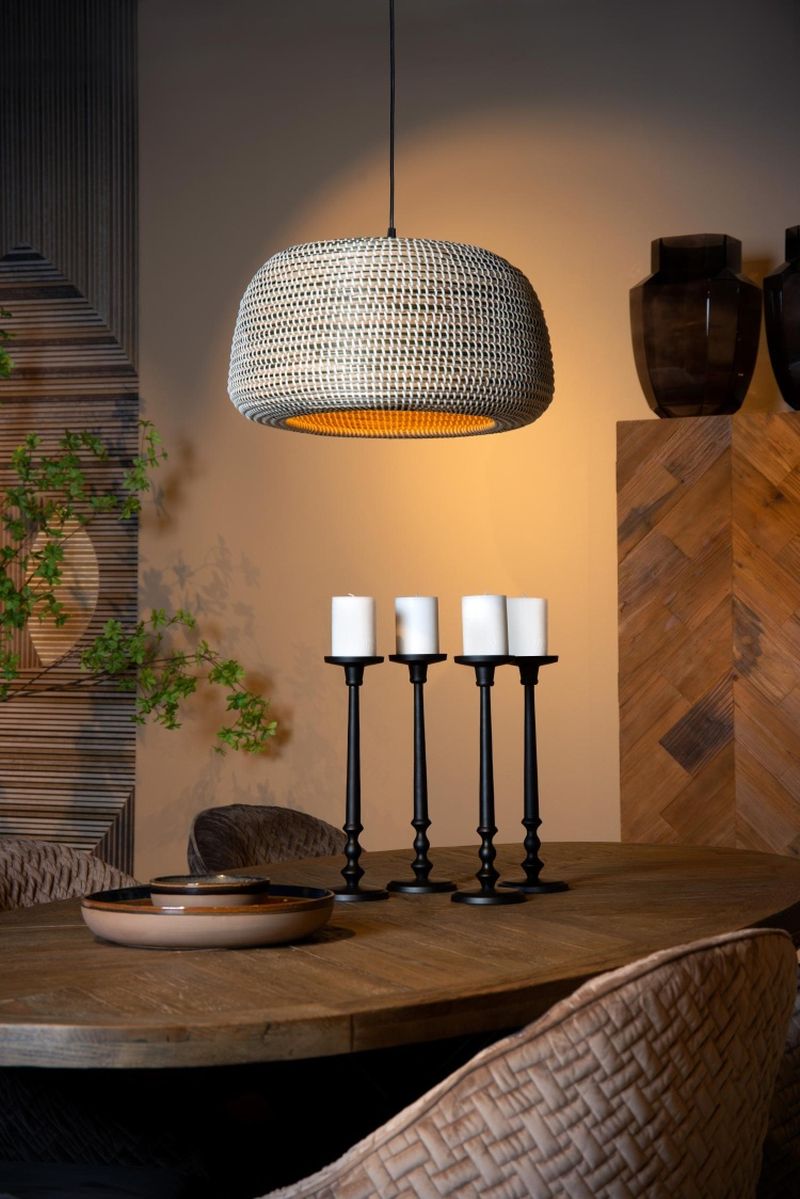 Lucide MADUKA - Závesné svietidlo - 1xE27 - Hnedé